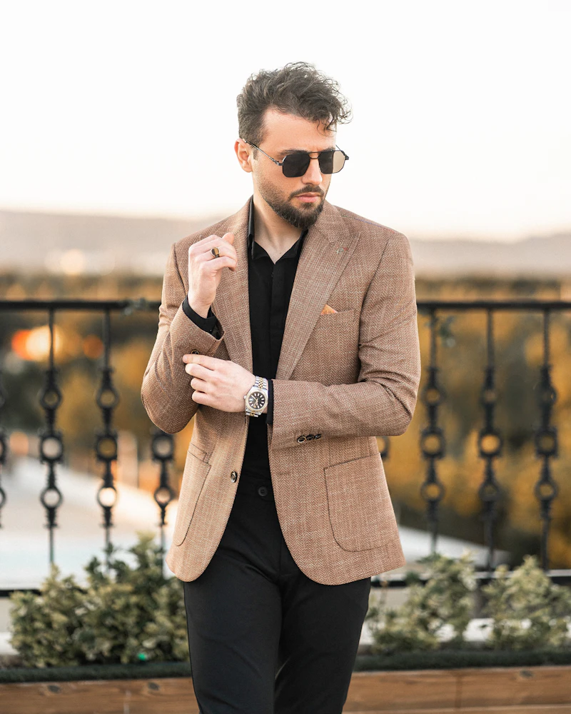 Checked Tweed Blazer